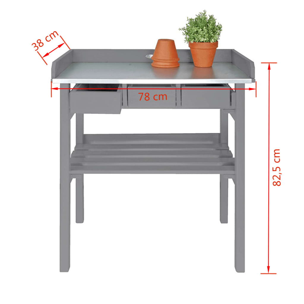 Garden workbench grey CF29G
