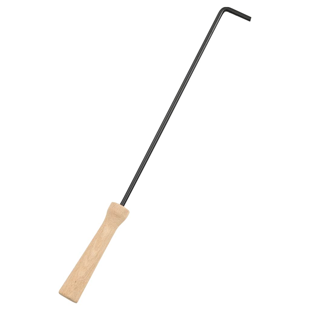 2-in-1 Fire pit and grill with fire rake 56x56x49 cm stainless steel