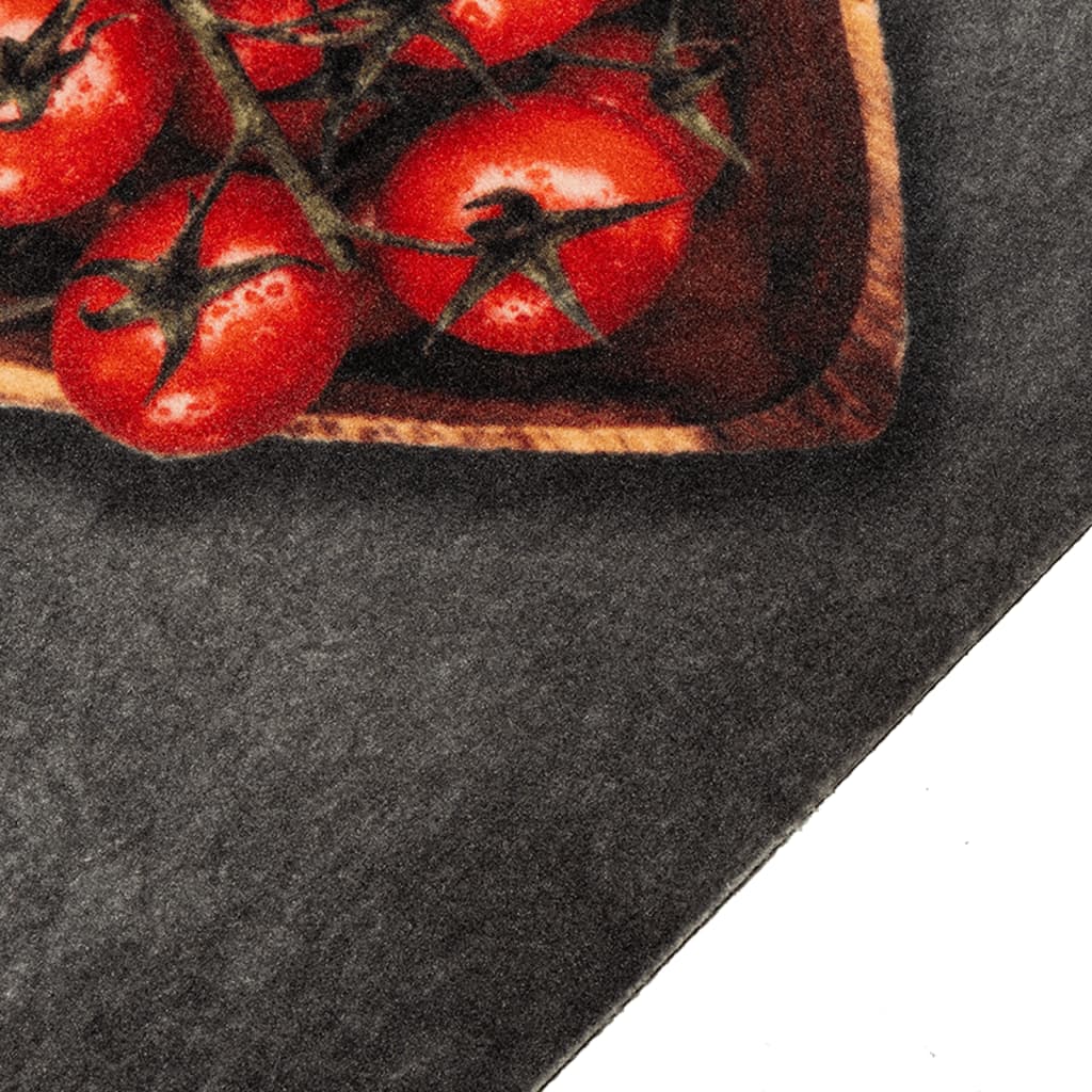 Kitchen rug washable Cooking text 60x180 cm velvet