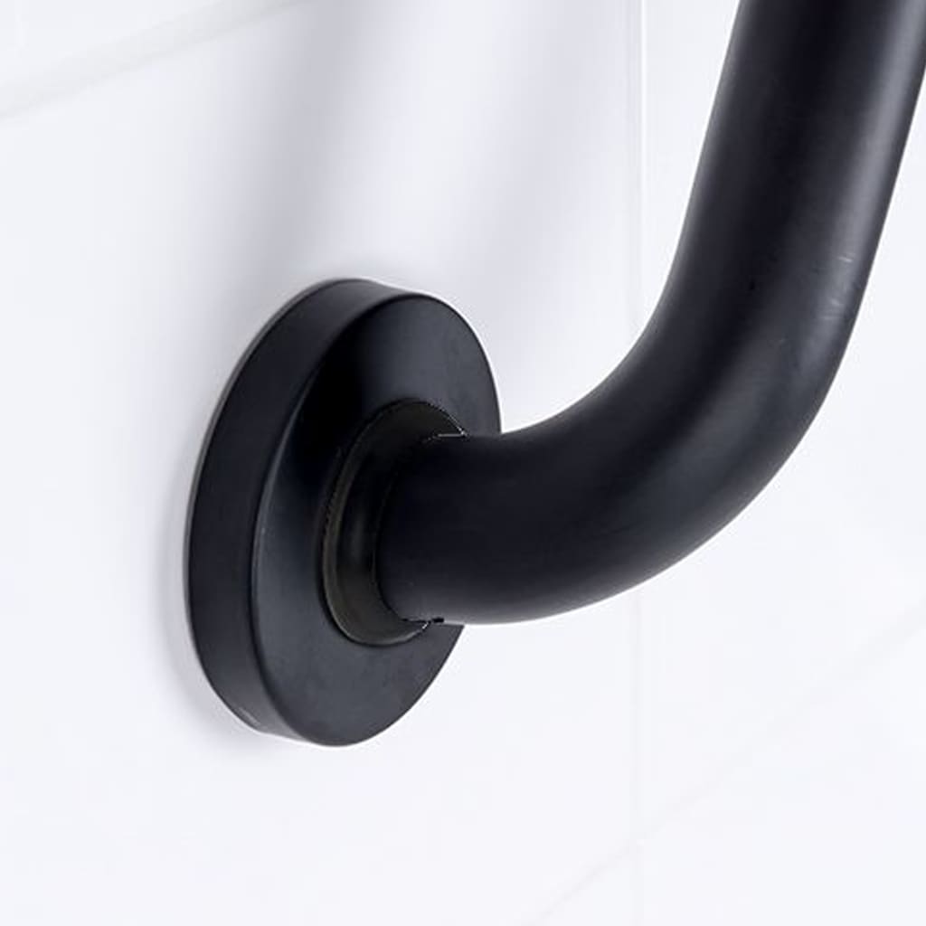 Grab bar 30 cm black aluminum