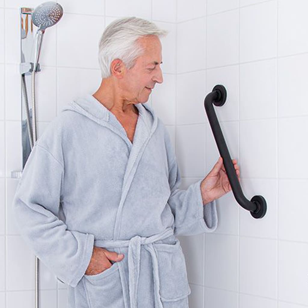 Grab bar 60 cm black aluminum