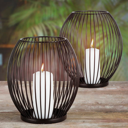 Candlesticks 2 pcs black