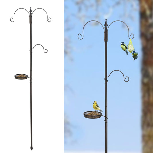Standard bird feeding station black