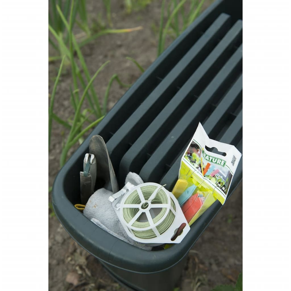 2 in 1 Garden Stool 65.5x25x34 cm green