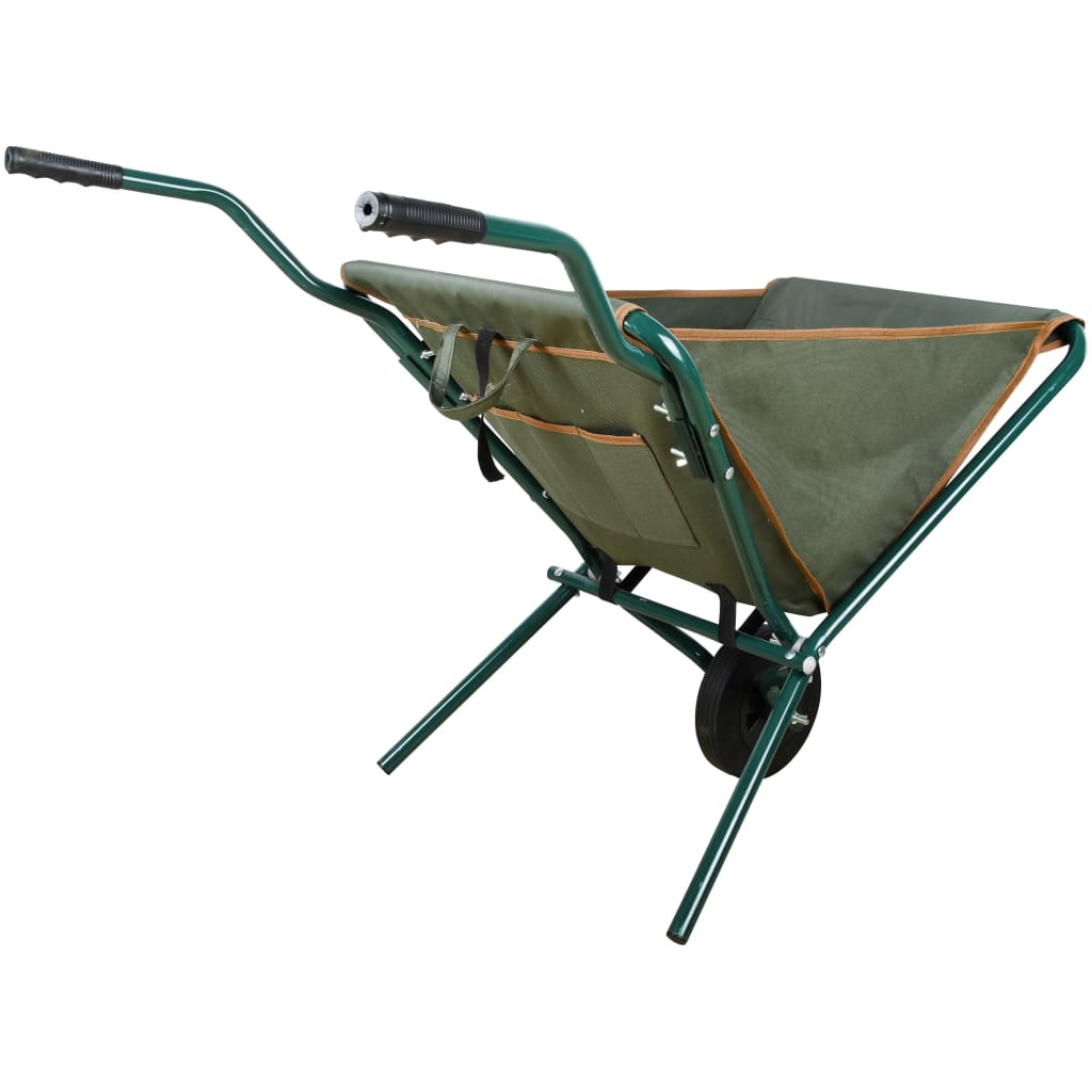 Foldable wheelbarrow green GT138