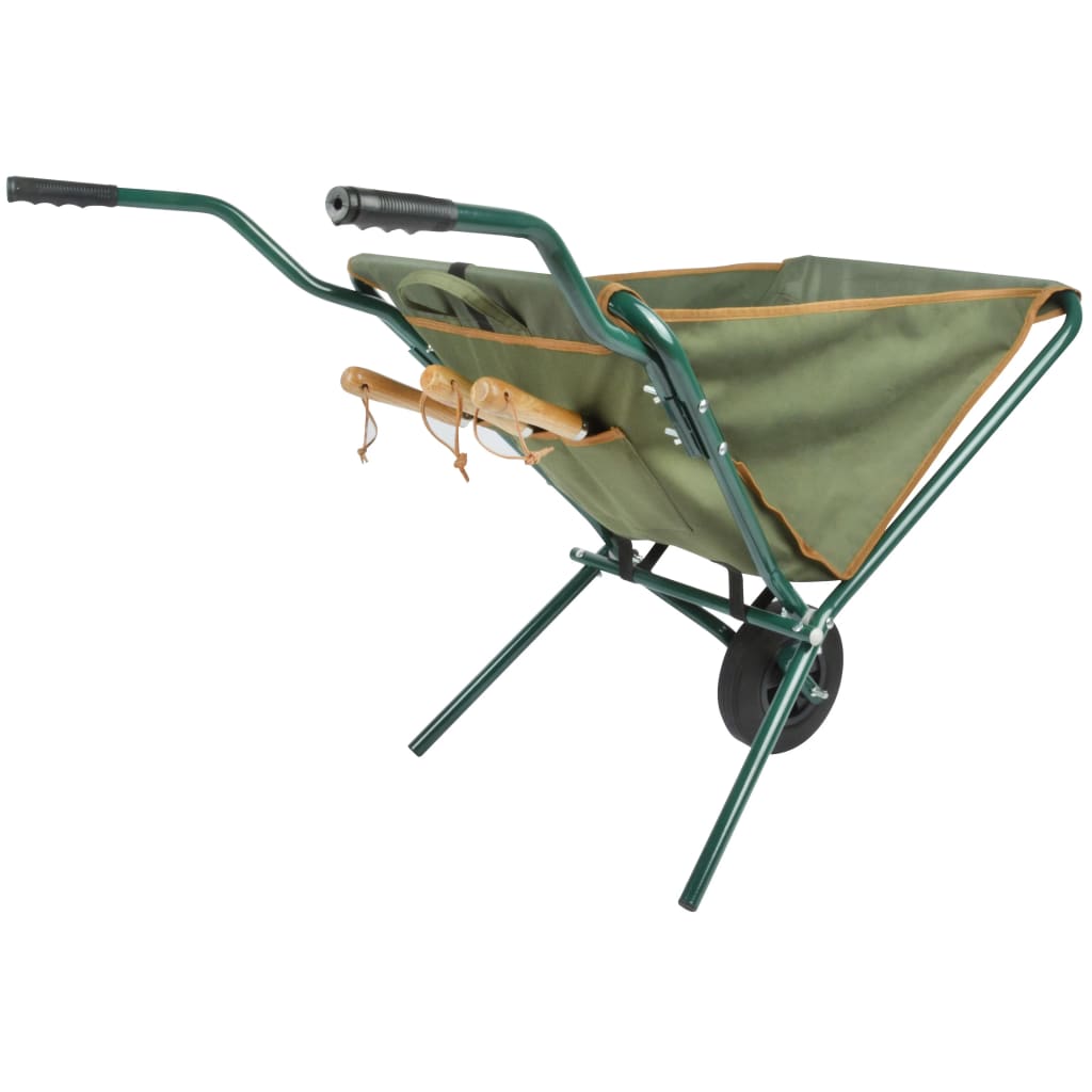 Foldable wheelbarrow green GT138