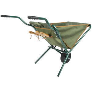 Foldable wheelbarrow green GT138