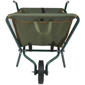 Foldable wheelbarrow green GT138