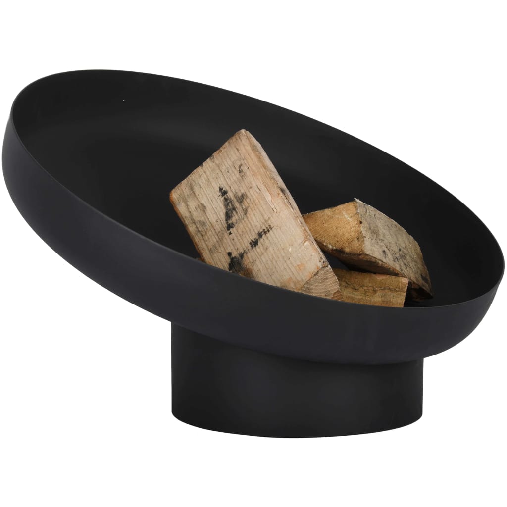 Fire bowl slanted black steel FF402