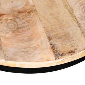 2-piece coffee table set in rough mango wood 40 cm/50 cm