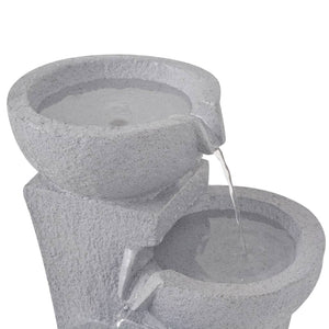 Indoor fountain with LED lights polyresin