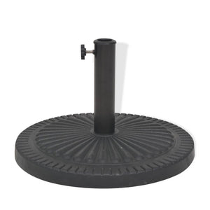 Parasol base resin round black 29 kg