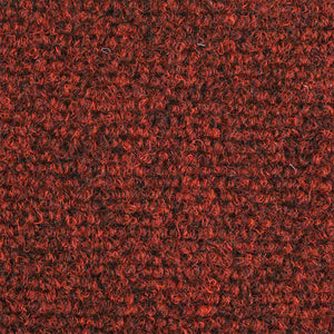 Self-adhesive stair mats needle punch 15 pcs 56x17x3 cm red