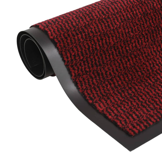 Dust control mat rectangular tufted 60x90 cm red