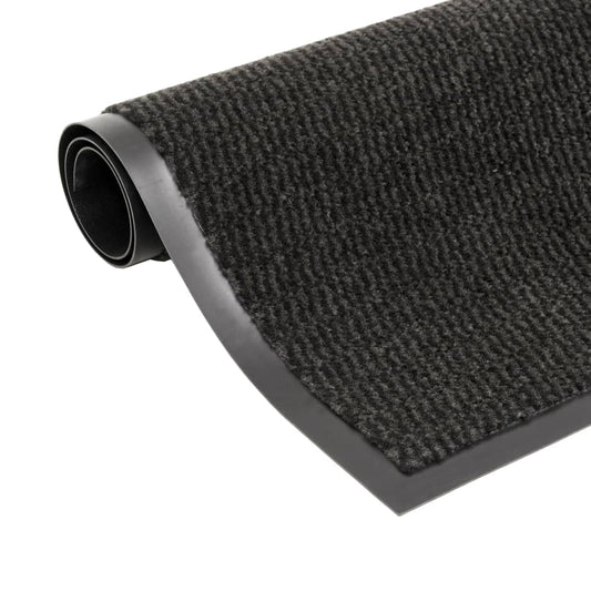 Dust control doormat rectangular tufted 80x120 cm black