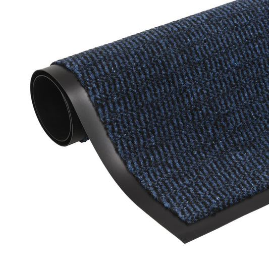 Dust control doormat rectangular tufted 90x150 cm blue