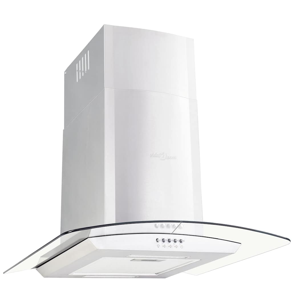 Wall-mounted kitchen hood 60 cm stainless steel 756 m³/h LED