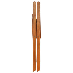 Outdoor bistro chairs 2 pcs solid acacia wood