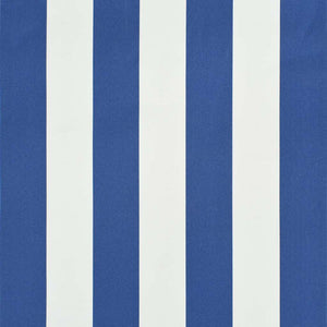 Retractable awning 350x150 cm blue and white