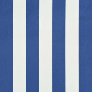 Retractable awning 400x150 cm blue and white