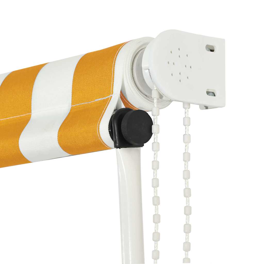 Retractable awning 200x150 cm yellow and white