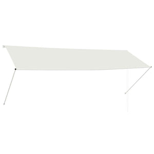 Retractable awning 350x150 cm cream white