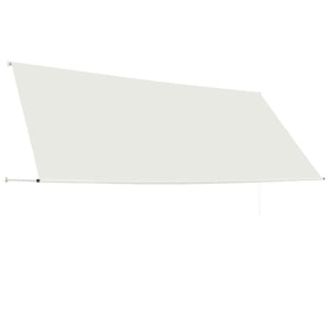 Retractable awning 350x150 cm cream white