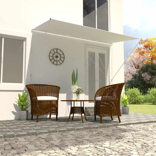 Retractable awning 350x150 cm cream white