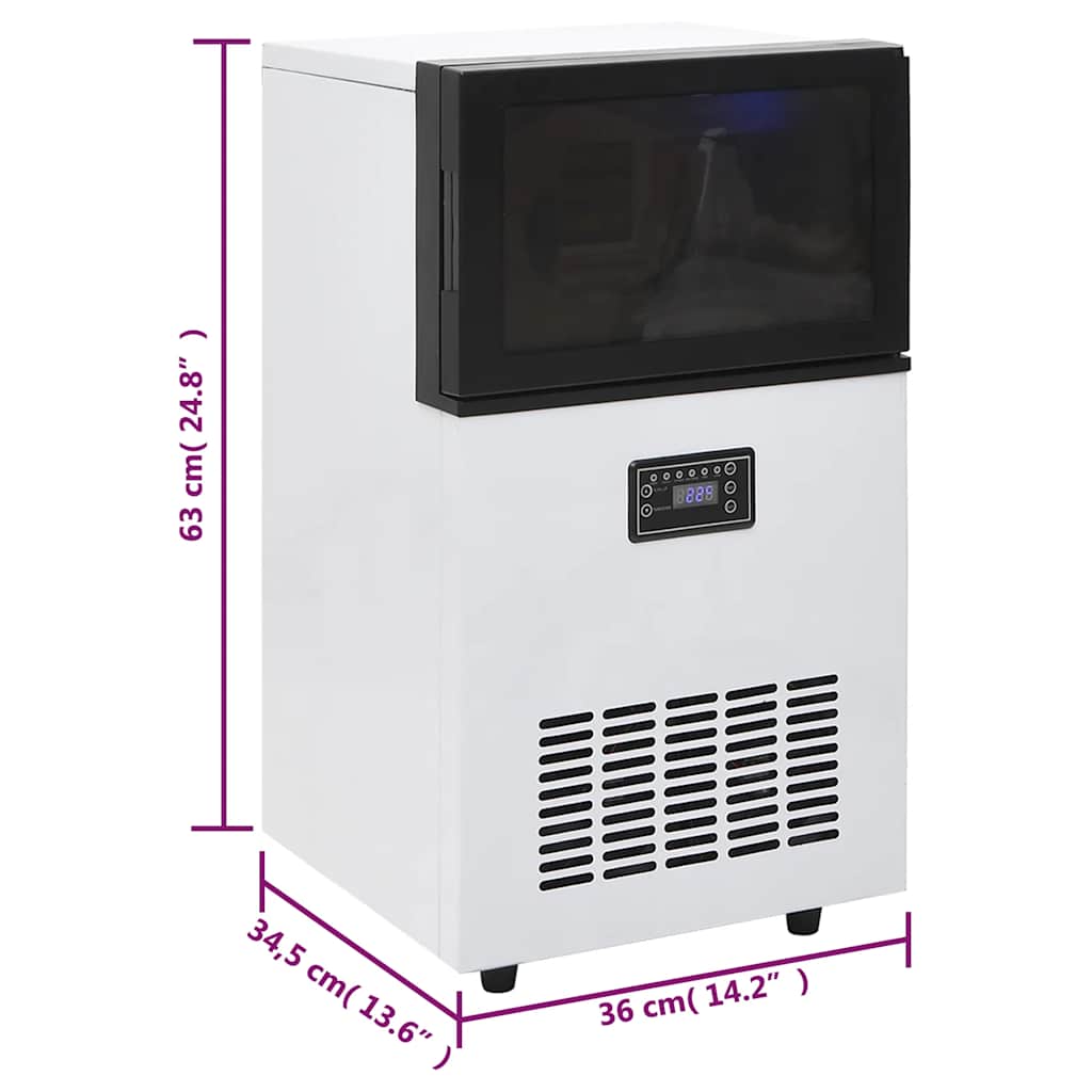 Ice cube machine 45 kg/24 h black