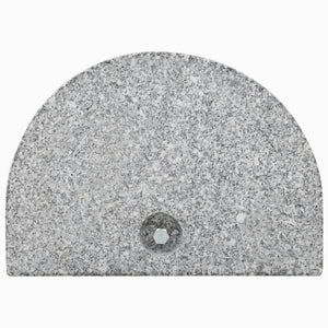 Parasol base granite 10 kg curved grey
