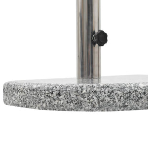 Parasol base granite 10 kg curved grey