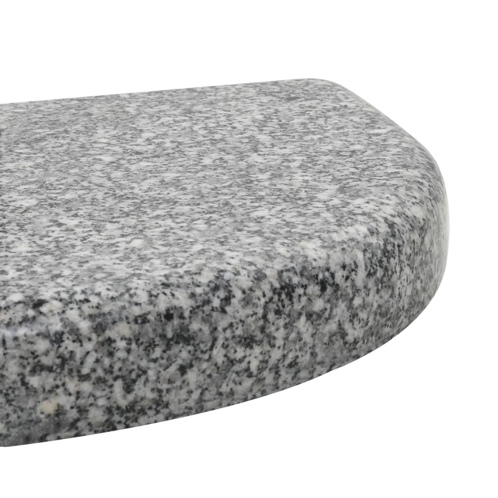 Parasol base granite 10 kg curved grey
