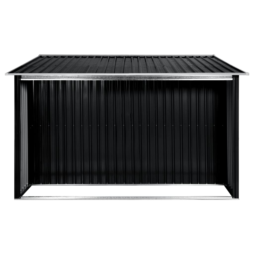 Garden shed with sliding doors anthracite 329.5x312x178 cm steel