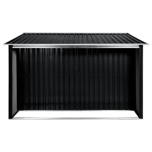 Garden shed with sliding doors anthracite 329.5x312x178 cm steel