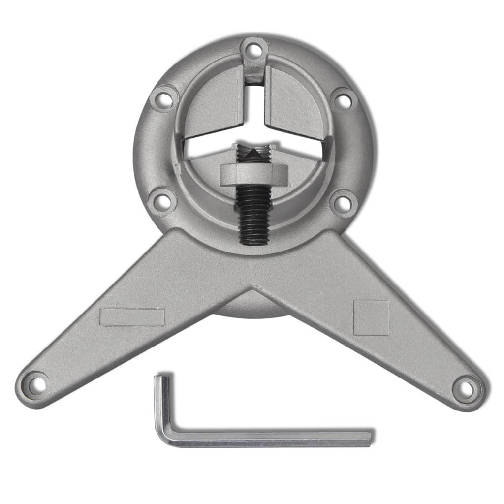 4 adjustable table legs brushed nickel 710 mm