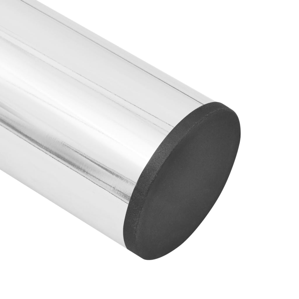 2 telescopic table legs Chrome 710 mm-1100 mm