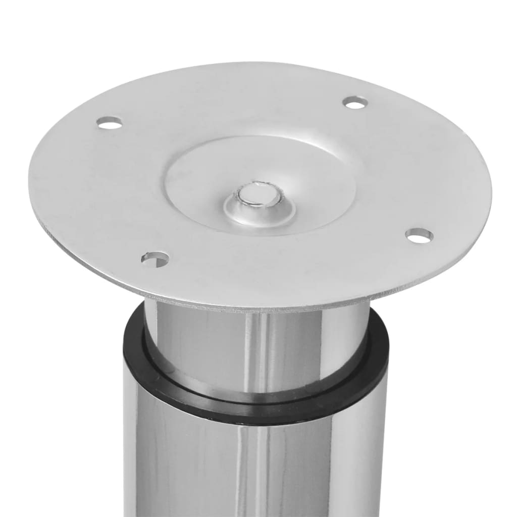 2 telescopic table legs Chrome 710 mm-1100 mm