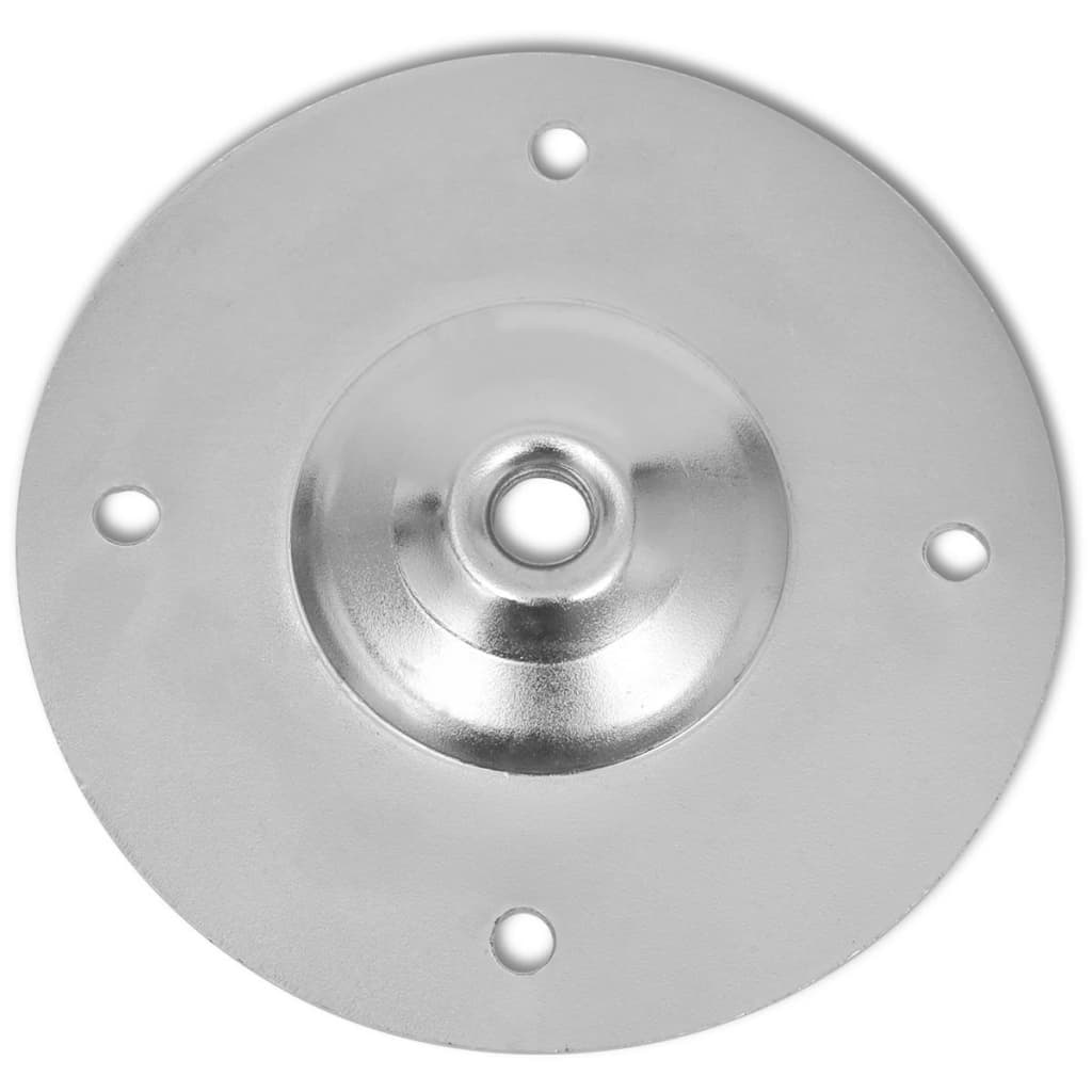 2 telescopic table legs Chrome 710 mm-1100 mm