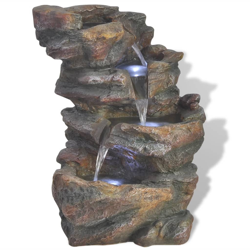 Indoor Fountain with LED Light Polyresin