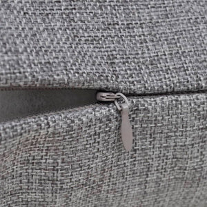4 Anthracite cushion cover, linen style 40 x 40 cm