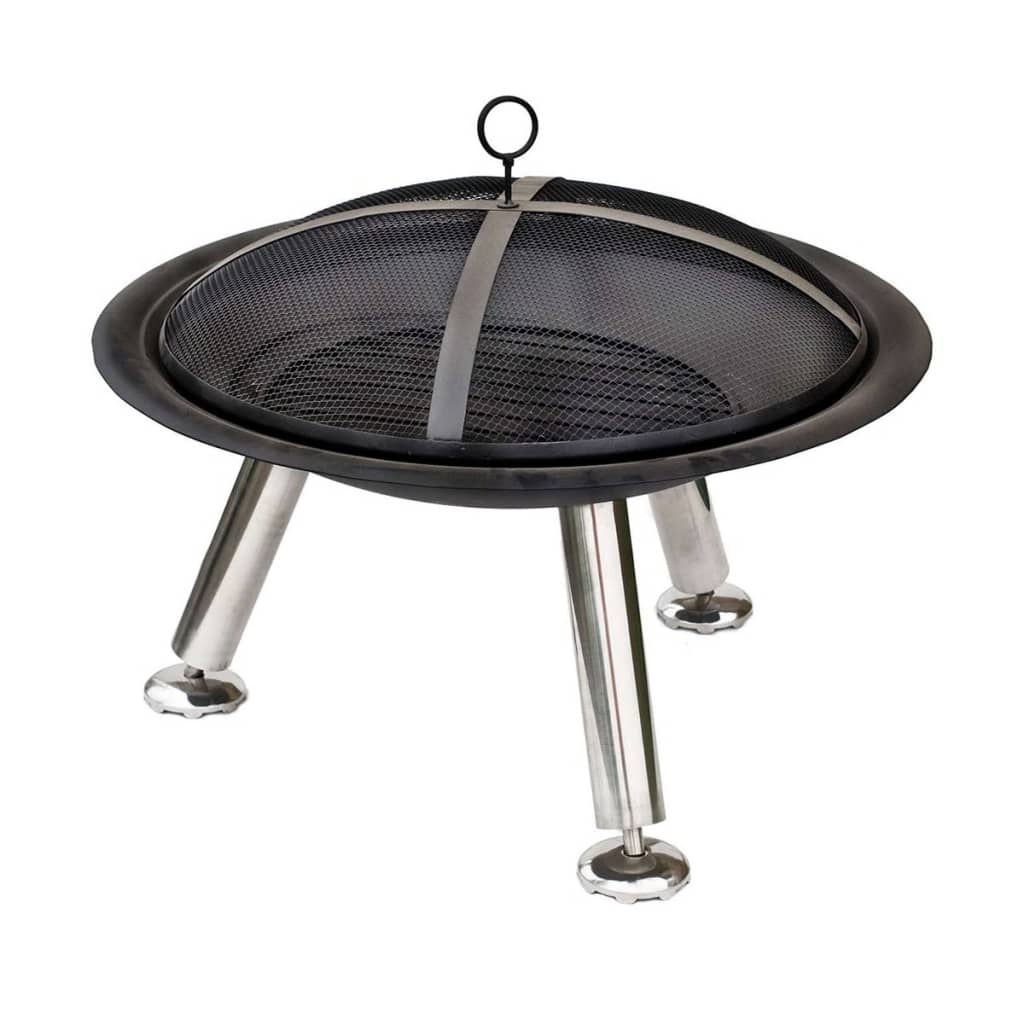 Fire bowl Chicago black steel 75 cm 85013