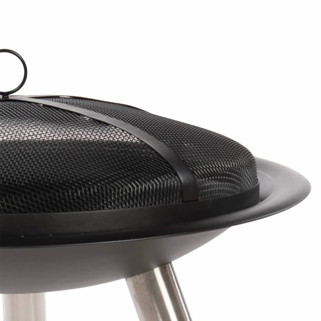 Fire bowl Chicago black steel 75 cm 85013