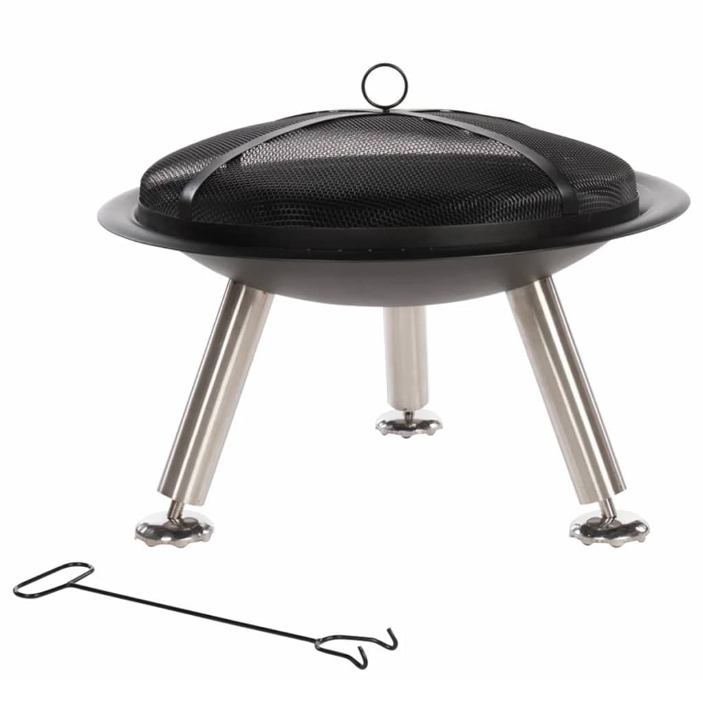 Fire bowl Chicago black steel 75 cm 85013