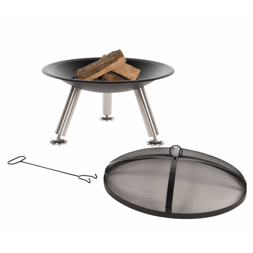 Fire bowl Chicago black steel 75 cm 85013