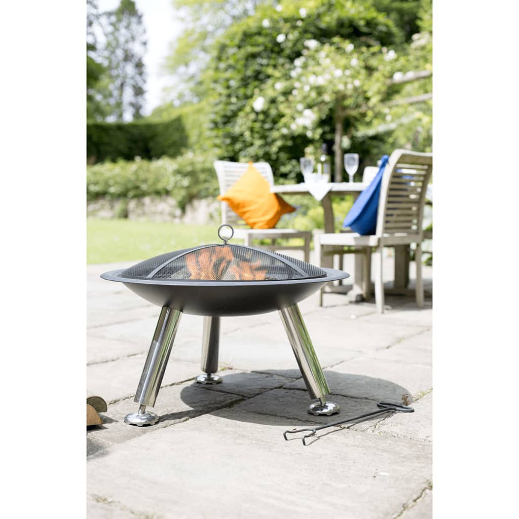 Fire bowl Chicago black steel 75 cm 85013