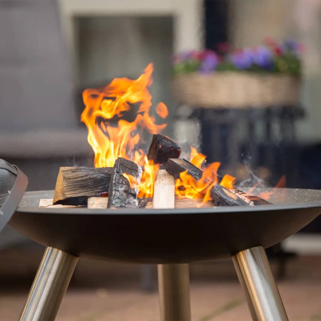 Fire bowl Chicago black steel 75 cm 85013