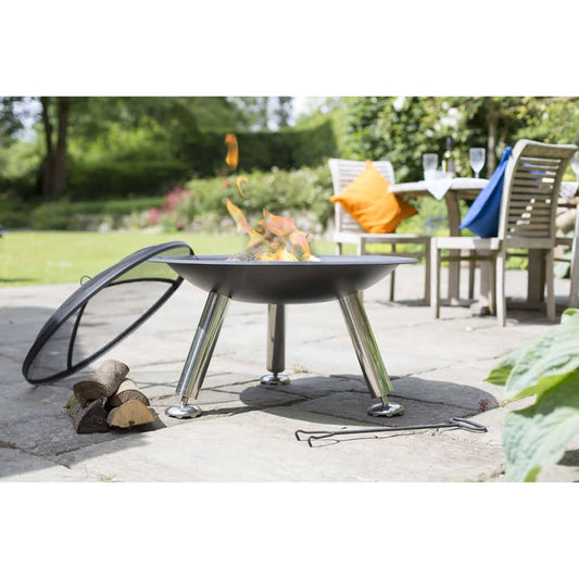 Fire bowl Chicago black steel 75 cm 85013