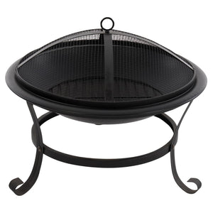 Fire bowl Atlanta black steel 51 cm 85014