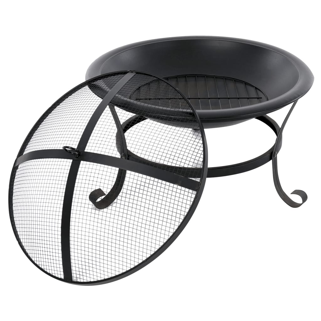 Fire bowl Atlanta black steel 51 cm 85014