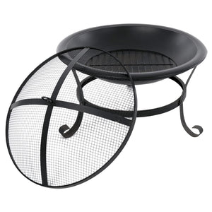 Fire bowl Atlanta black steel 51 cm 85014